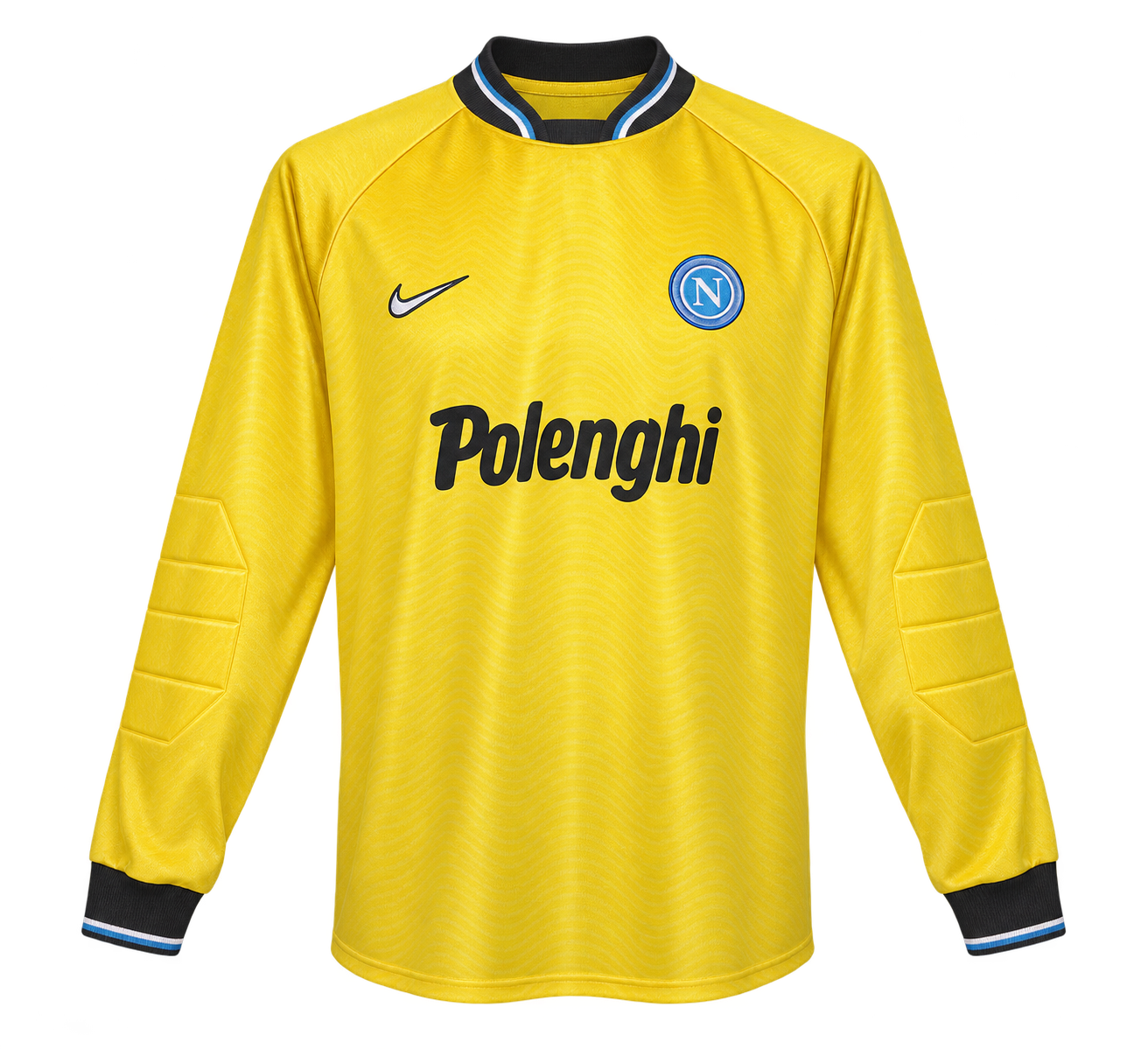 Reinterpretazione con IA della maglia Portiere · maglia gialla primo portiere 1997-98