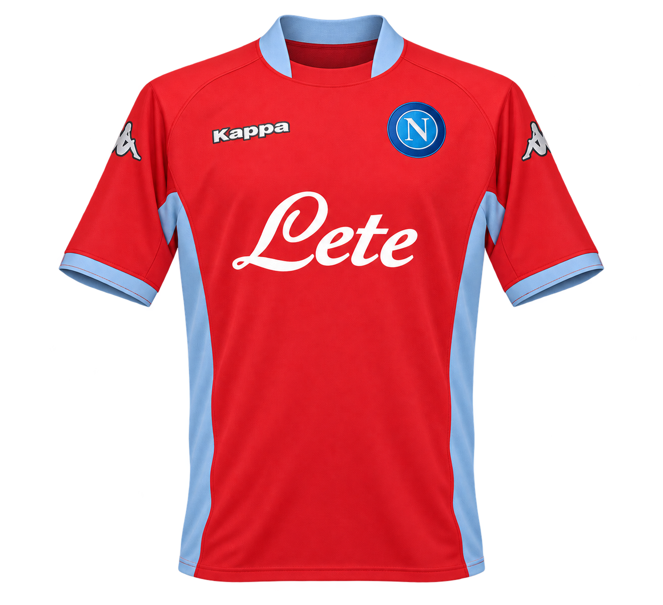 Reinterpretazione con IA della maglia Portiere · maglia rossa manica corta del 1^ portiere – in vigore dalla 6^ giornata di Campionato del 02.10.2005 fino a termine stagione 2005-06