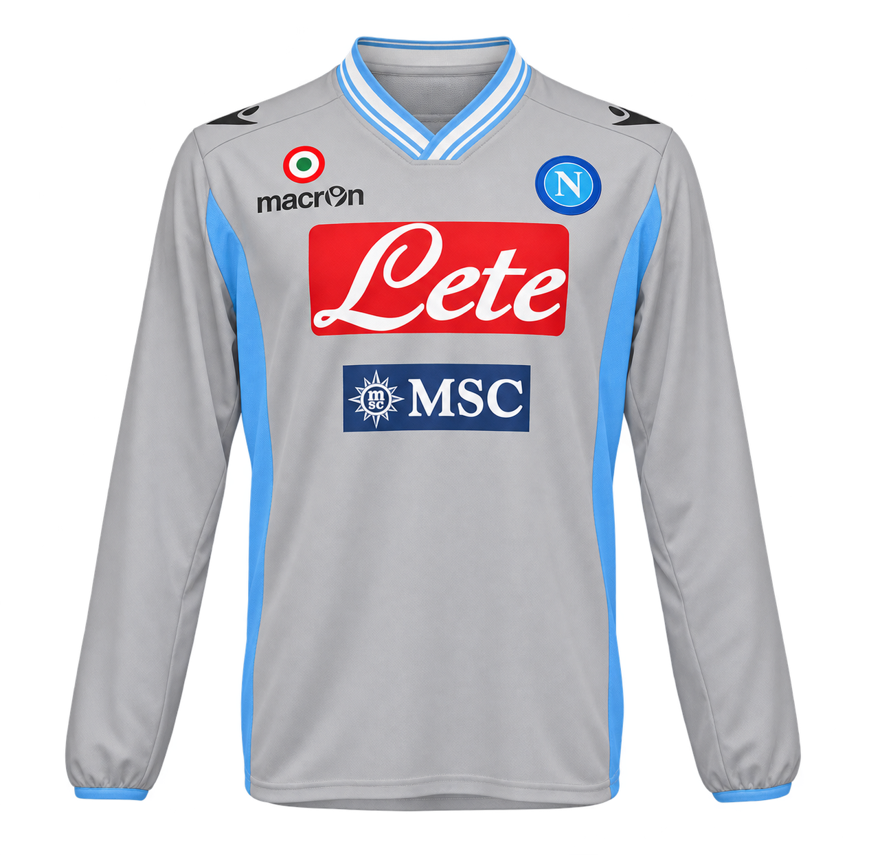 Reinterpretazione con IA della maglia Portiere · maglia grigia portiere Campionato manica lunga 2012-13
