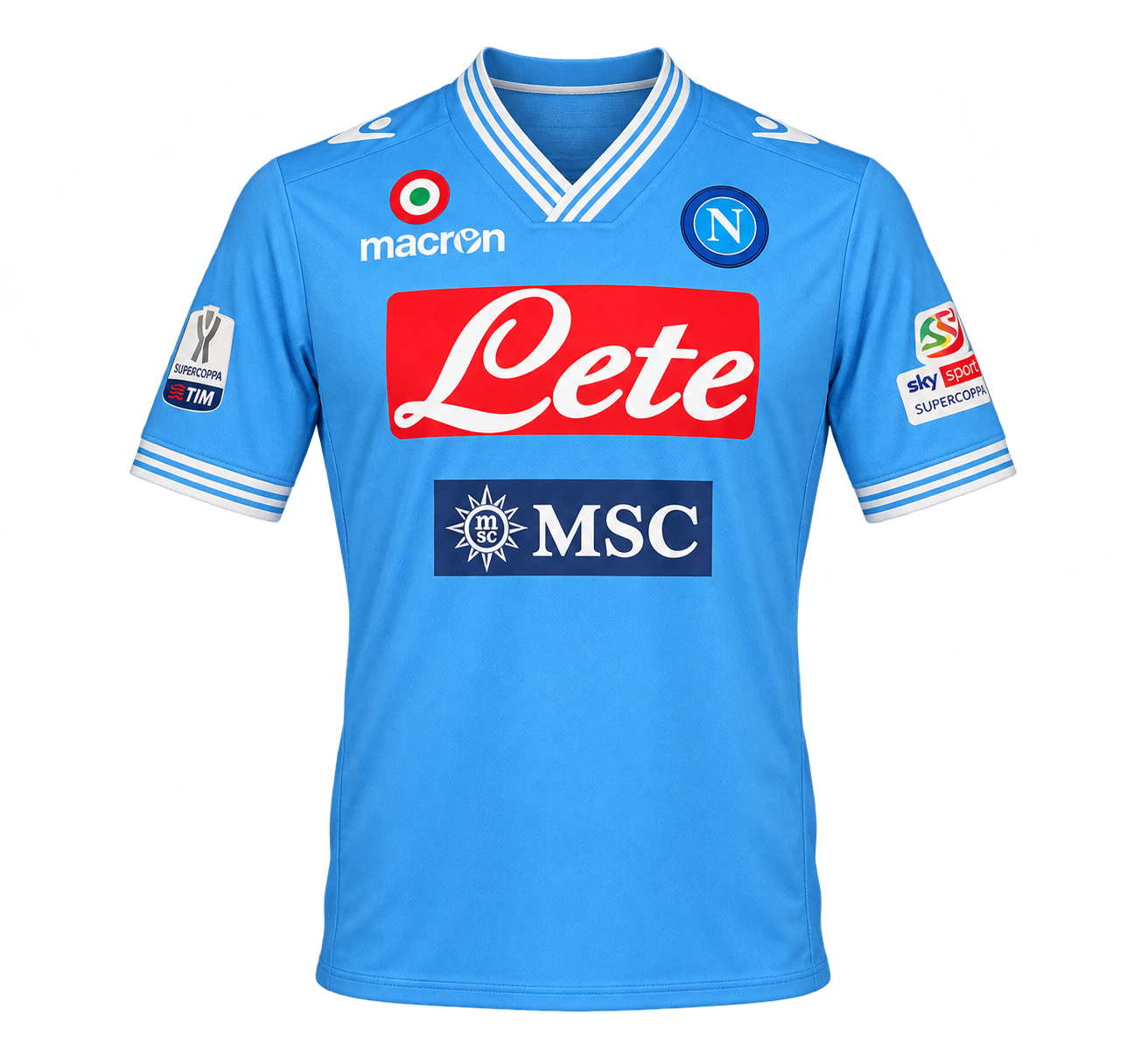 Reinterpretazione con IA della maglia Speciale · maglia Supercoppa Italiana 2012-13