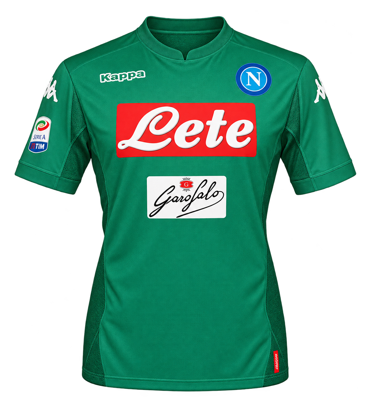 Reinterpretazione con IA della maglia Portiere · maglia verde portiere Campionato 2017-18