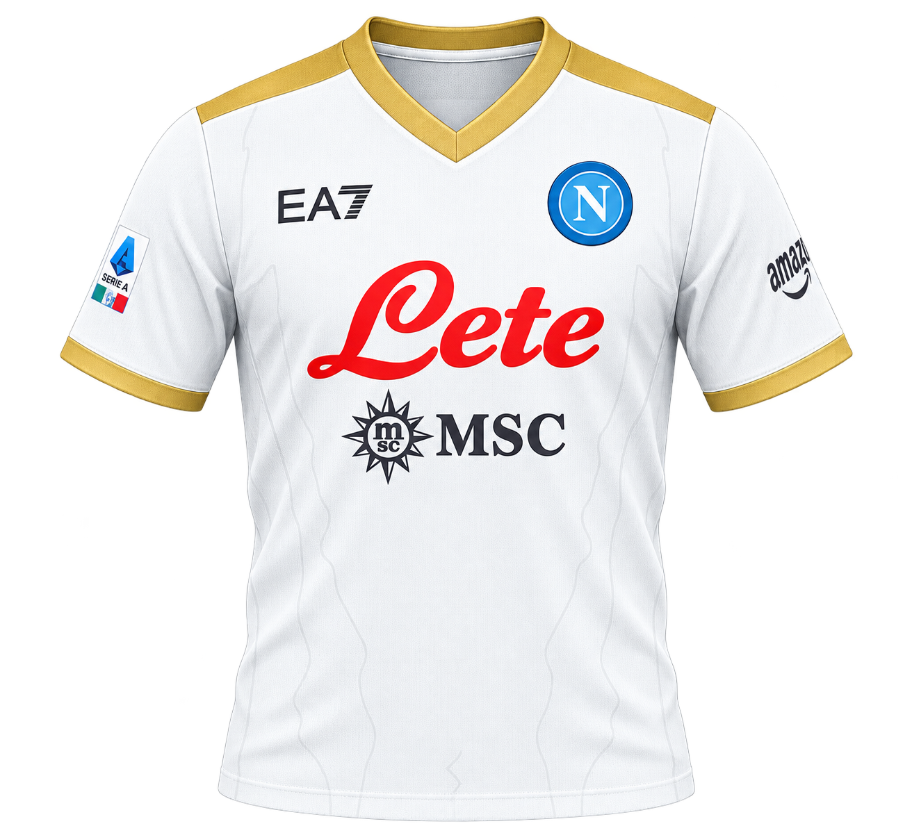 Reinterpretazione con IA della maglia Away bianca 2021-22