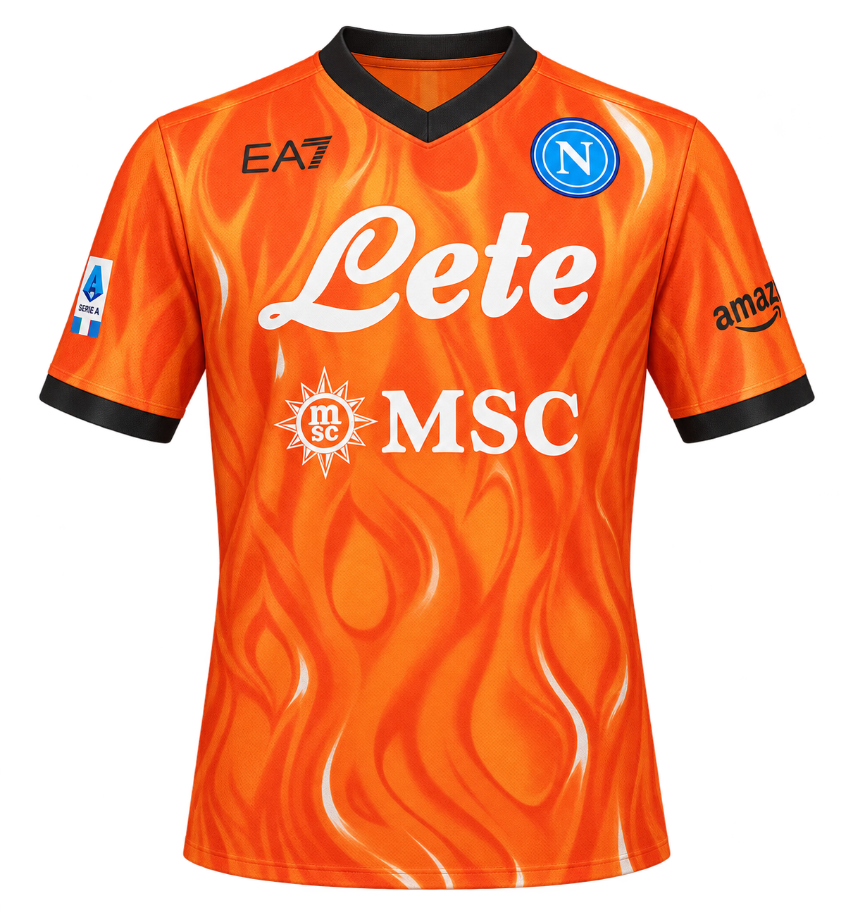 Reinterpretazione con IA della maglia Portiere arancio 2021-22