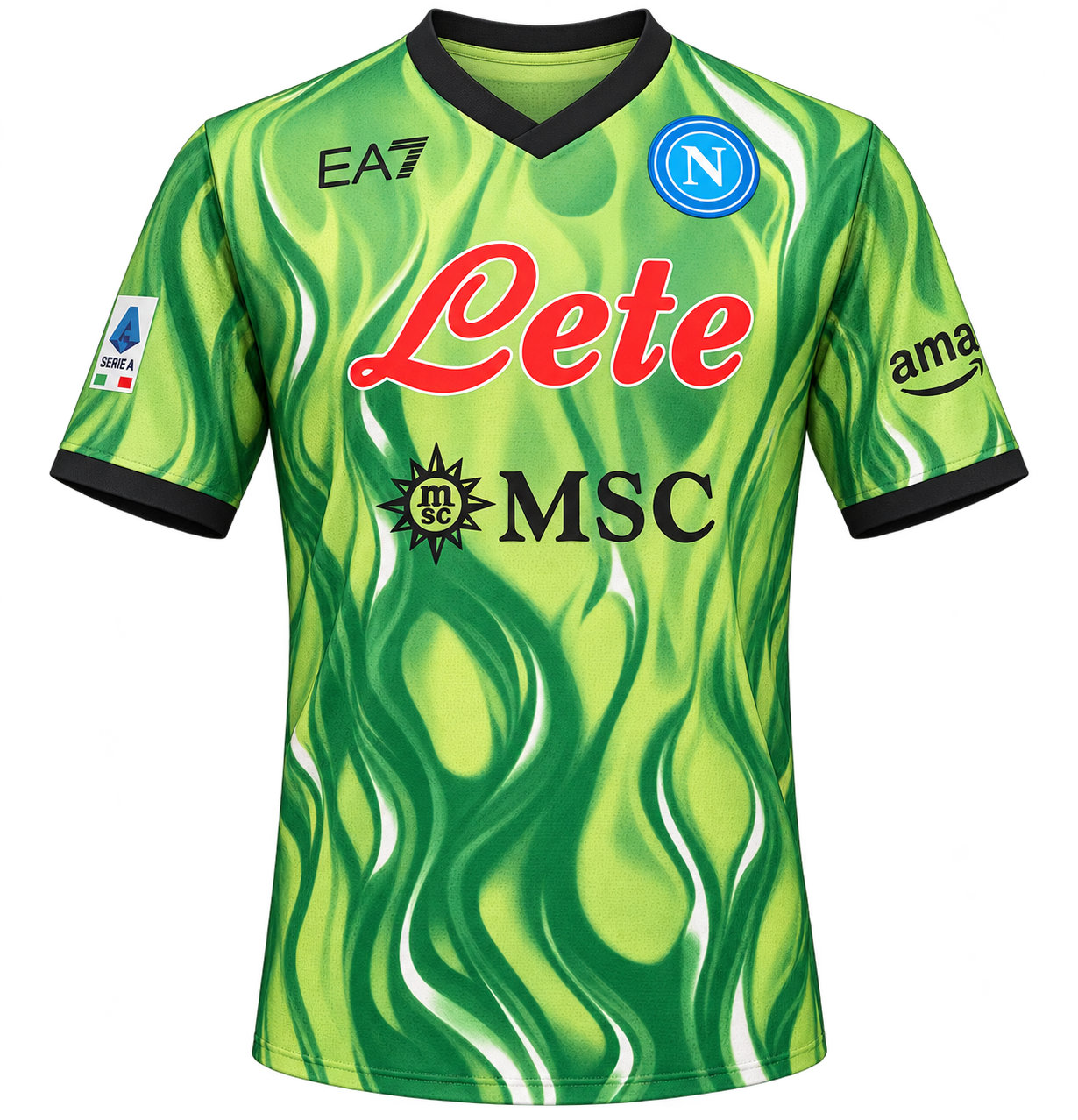 Reinterpretazione con IA della maglia Portiere verde · Coppa Italia 2021-22
