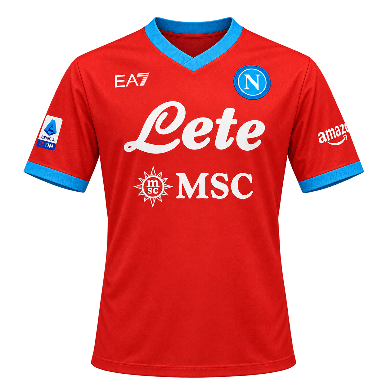 Reinterpretazione con IA della maglia Third rossa 2021-22