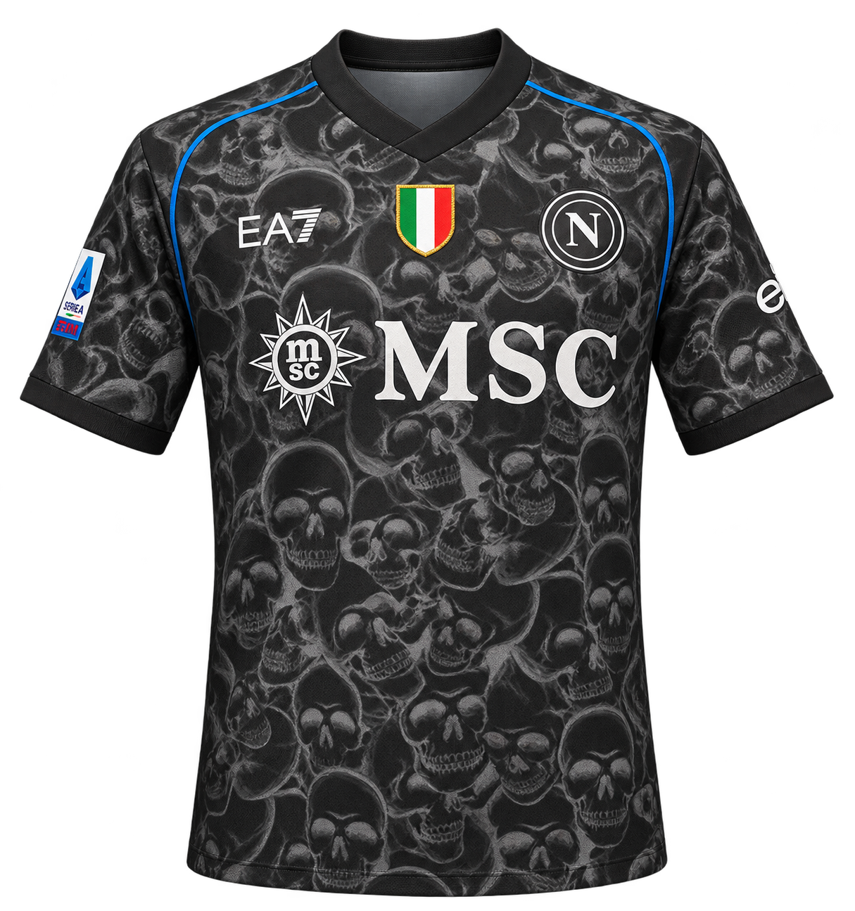 Reinterpretazione con IA della maglia Halloween 2023-24