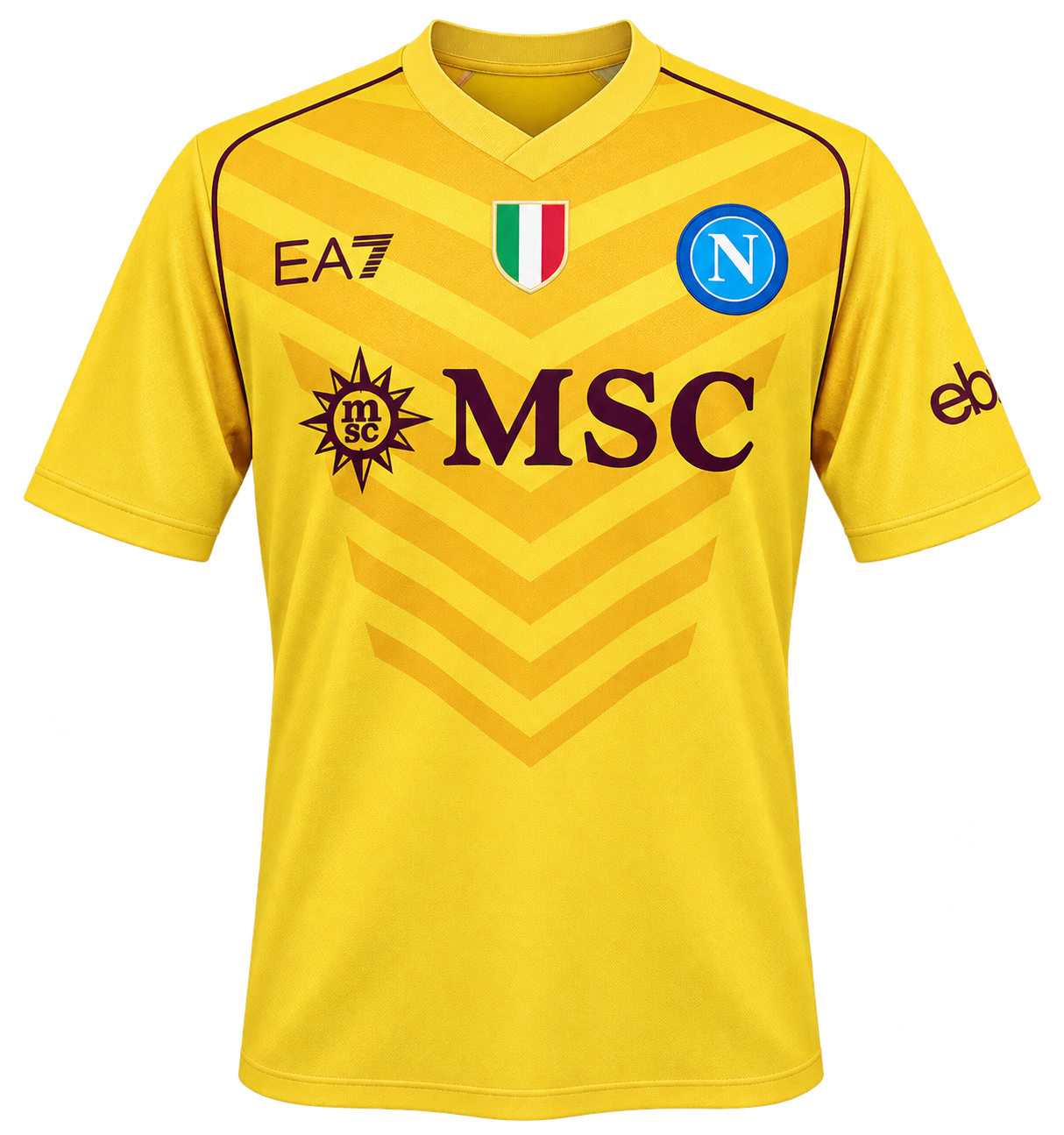 Reinterpretazione con IA della maglia Portiere giallo 2023-24