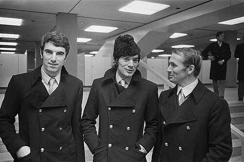 Antonio Juliano al centro con Dino Zoff e Kurt Hamrin nel gennaio 1970