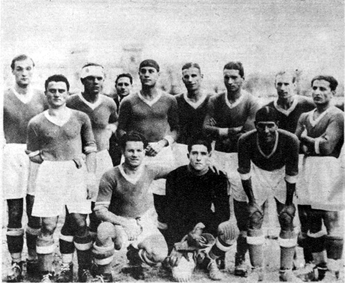 Una formazione del Napoli nella stagione 1929/30