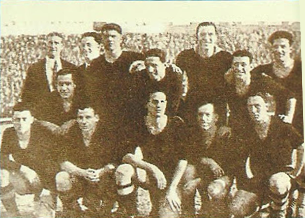 Una formazione del Napoli nella stagione 1930/31