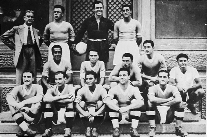 Una formazione del Napoli nella stagione 1933/34