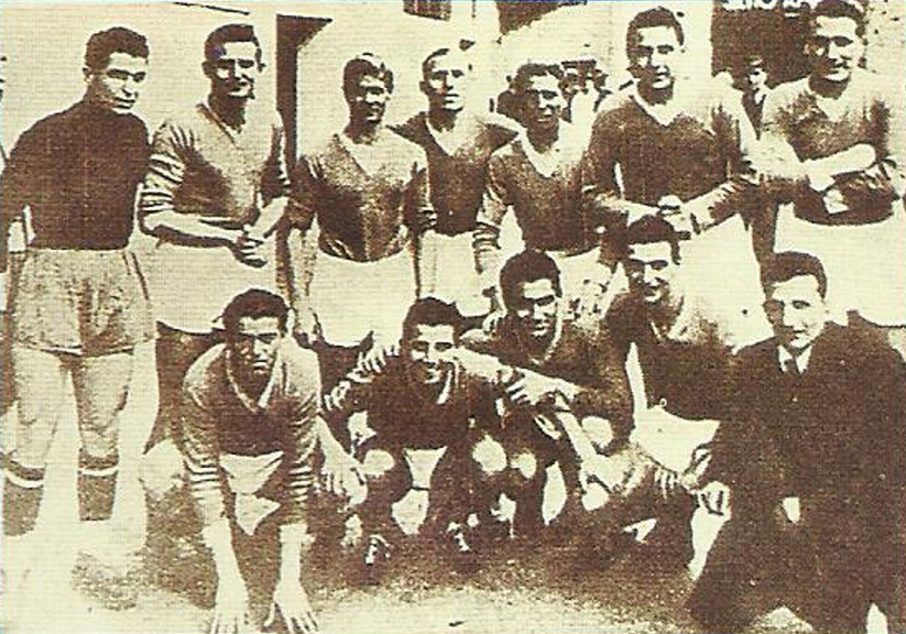 Una formazione del Napoli nella stagione 1942/43