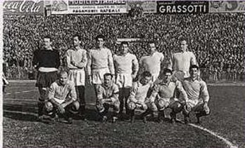 Una formazione del Napoli nella stagione 1950/51