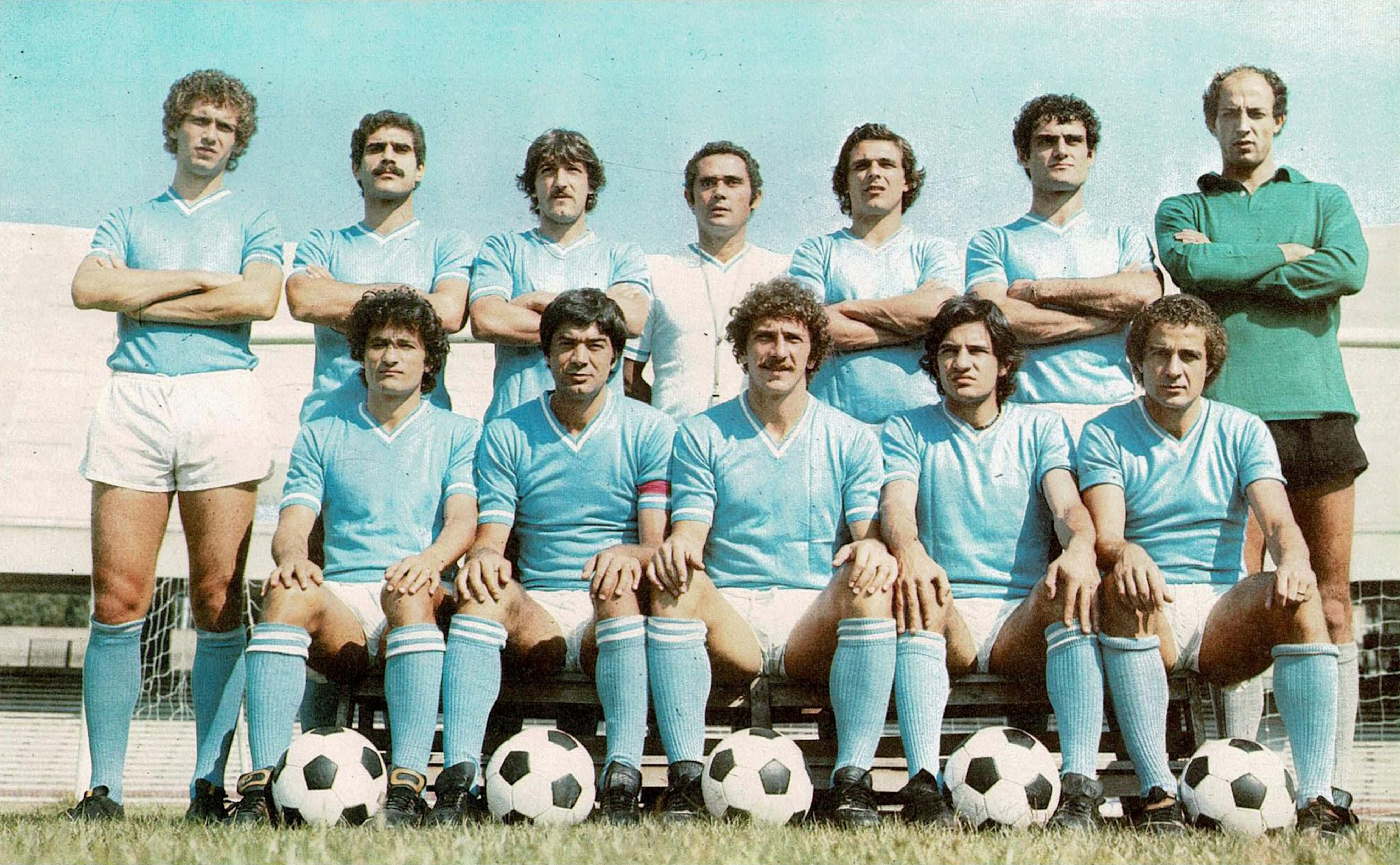 Una formazione del Napoli nella stagione 1977/78