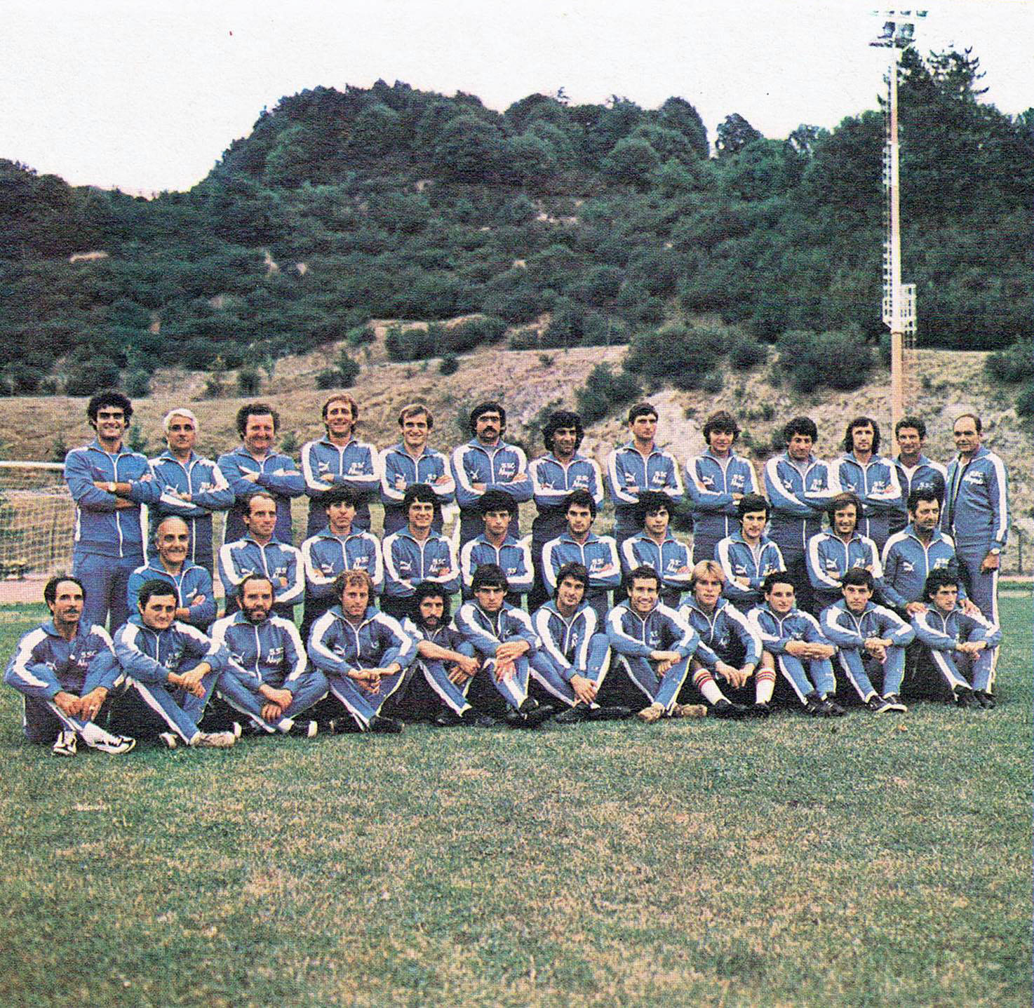 Una formazione del Napoli nella stagione 1979/80