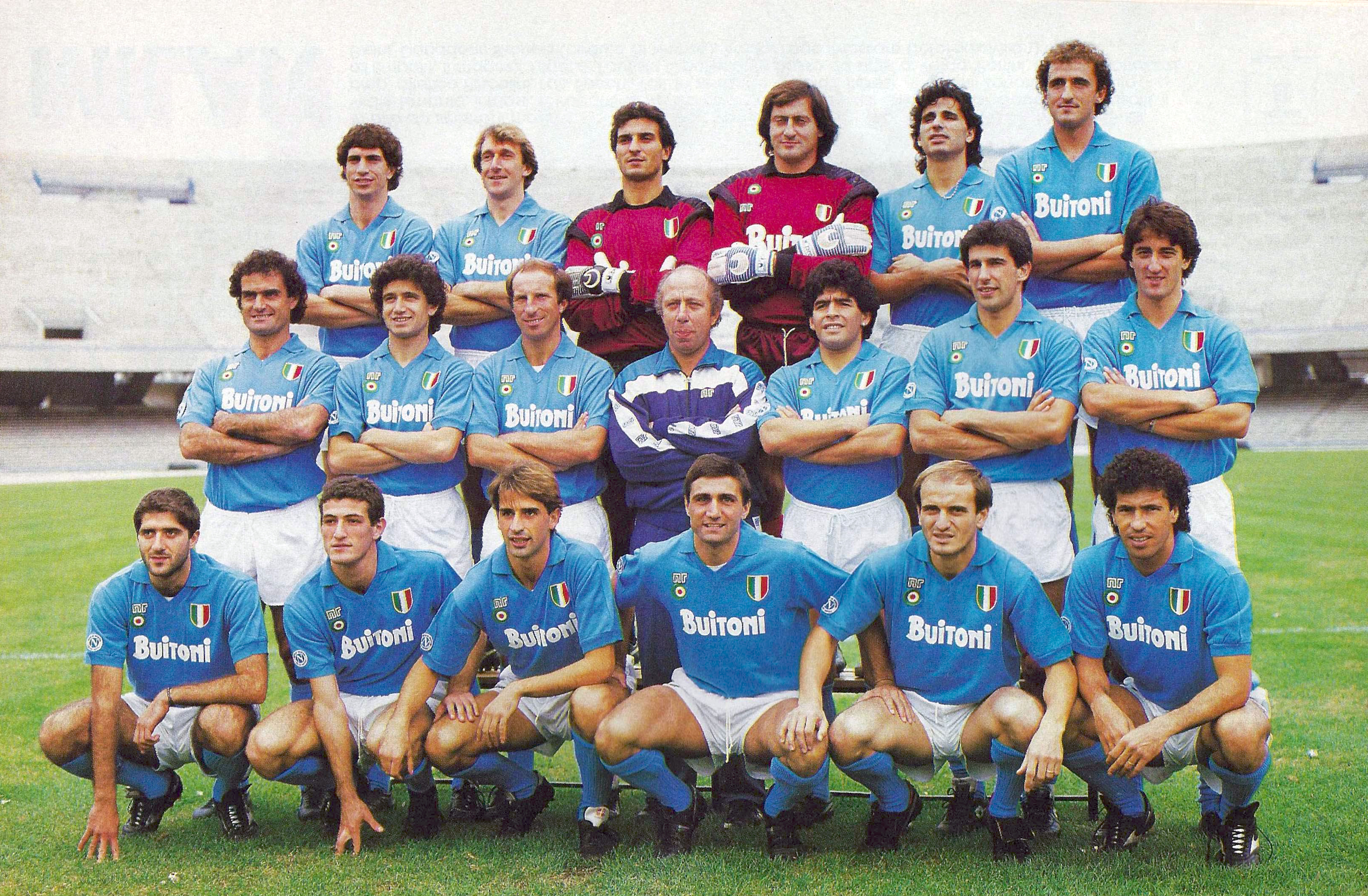 La rosa del Napoli 1987/88