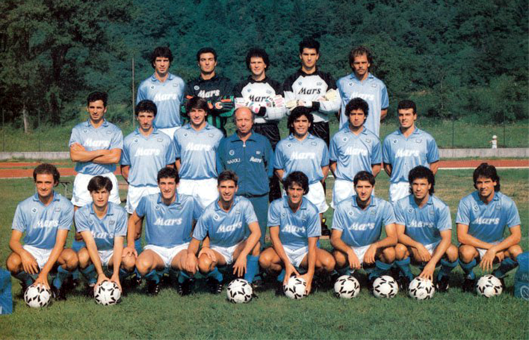 La rosa del Napoli 1988/89