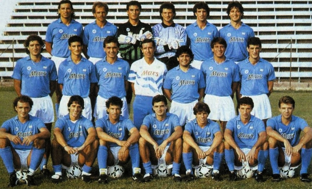 La rosa del Napoli 1989/90