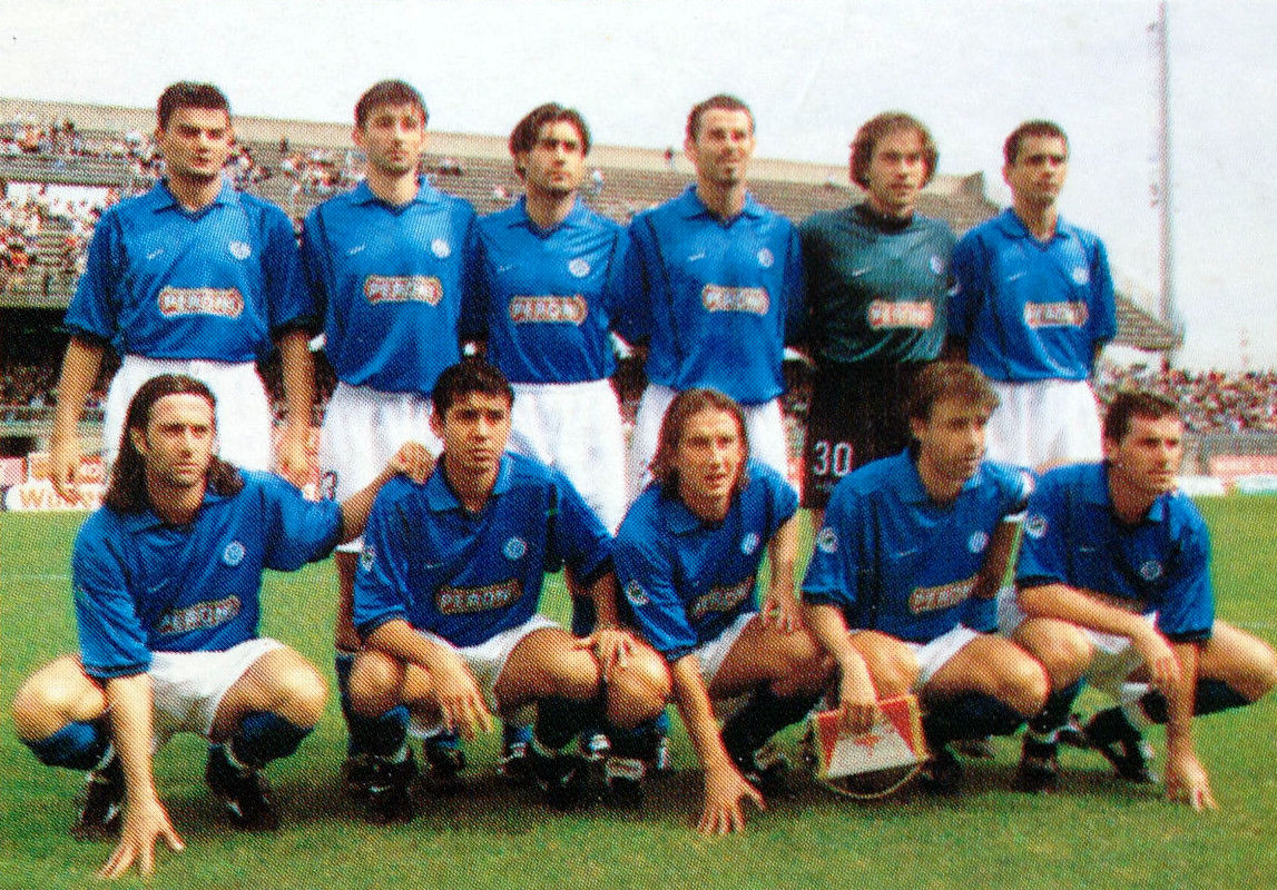 Una formazione del Napoli nella stagione 1999/2000