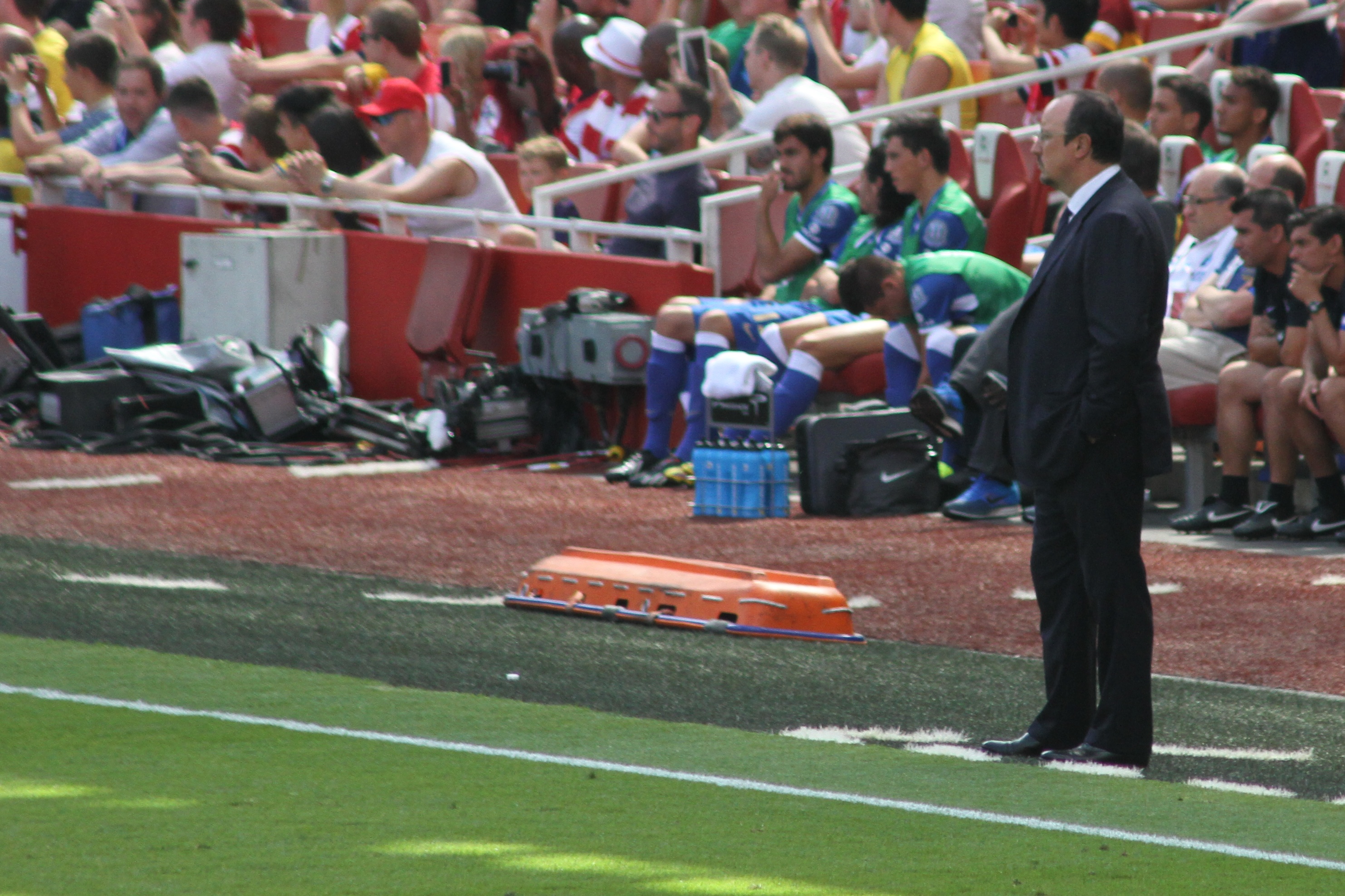 Rafael Benítez durante Emirates Cup, 4 agosto 2013
