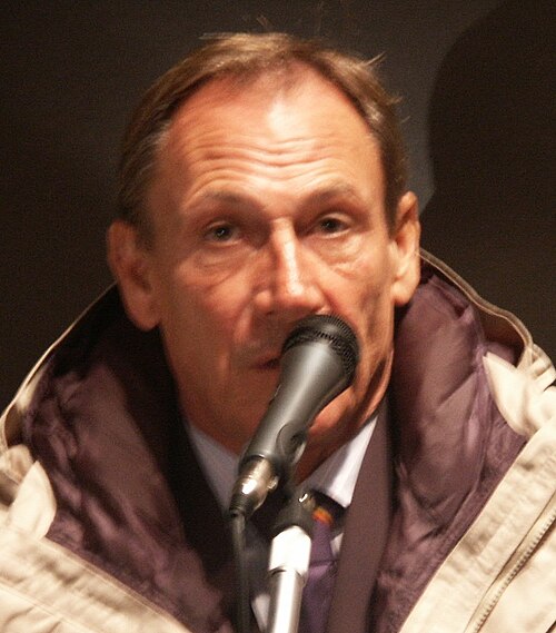 Zdeněk Zeman durante una conferenza